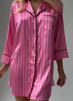 Женская рубашка victoria's secret, стильная, домашняя, сексуальная, ночная рубашка, рубашка виктория сикрет5 фото