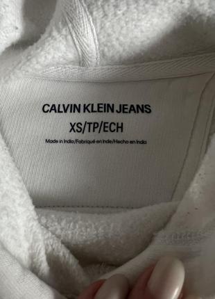 Свитшот (кофта) белый calvin klein jeans3 фото