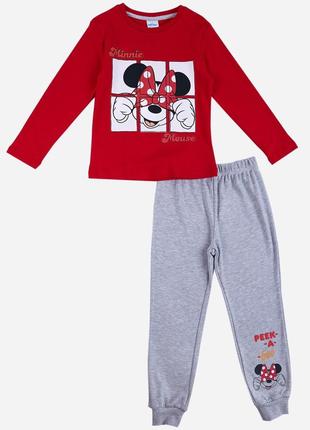 Спортивный костюм minnie mouse disney 98 см (3 года) mn18488 серо-красный 8691109931122