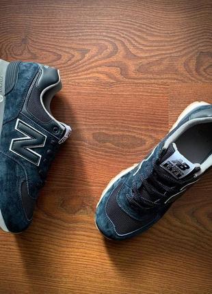 👟кросівки чоловічі new balance 574 blue & white7 фото