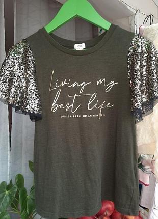 Футболка для дівчинки 7/8 років river island