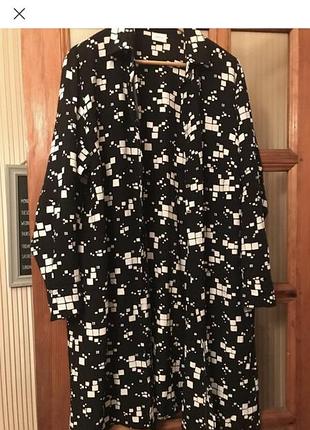 Натуральна сукня сорочка на ґудзиках agenda 60