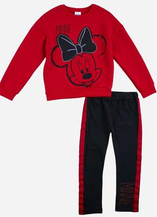 Спортивний костюм minnie mouse disney 98 см (3 роки) mn18391 чорно-червоний 8691109929822