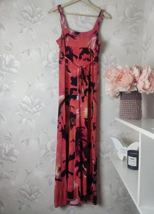 Длинное платье сарафан трикотаж в пол макси2 фото