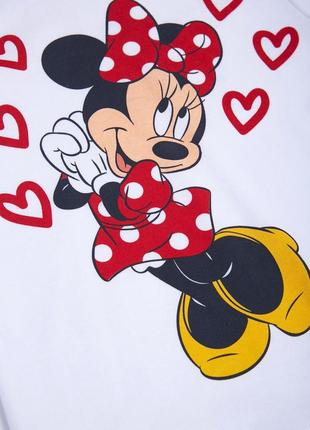 Комплект minnie mouse disney 74-80 см (9-12 мес) mn18368 бело-красный 86911099340002 фото