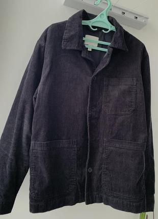 Чоловіча вельветова сорочка/куртка h&m, у розмірі l1 фото