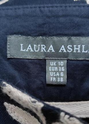 Laura ashley спідниця юбка віскоза льон котон вишивка4 фото