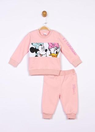 Комплект minnie mouse disney 80-86 см (12-18 мес) mn18370 розовый 8691109924605