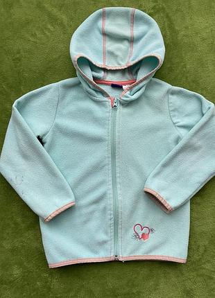 Флисовая кофта с капюшоном