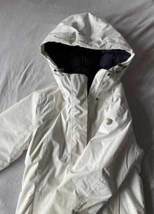 Куртка женская длинная горнолыжная белая luhta3 фото