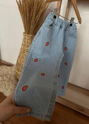 Джинсы момы штаны на девочку zara 110, 116, 122 см.2 фото