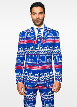 Opposuits костюм классический рождественский шутливый олени лондон1 фото