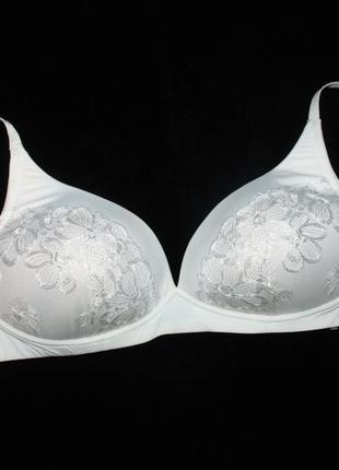 80e / 36dd комфортный базовый кружевной бюстгальтер без косточек marks & spencer