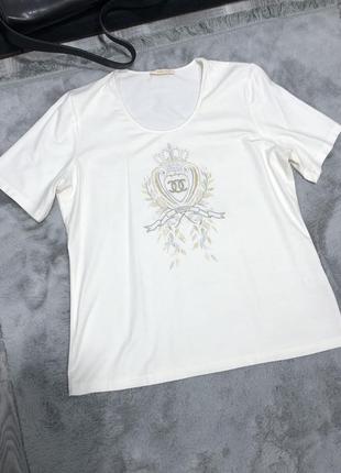 Нова футболка високої якості молочна біла футболка2 фото