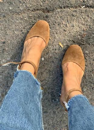 Замшеві туфлі ручної роботи