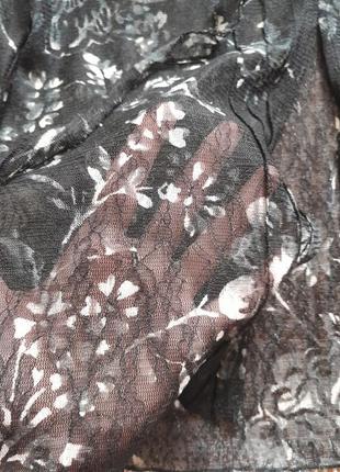 Кружевная блуза в цветы per una от marks &amp; spencer5 фото