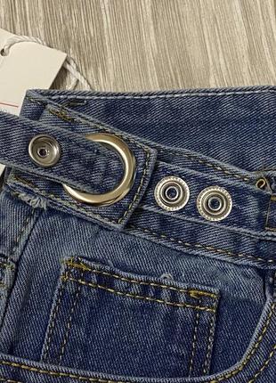 Джинси темно-синій колір синий цвет с высокой посадкой модные джинсы6 фото