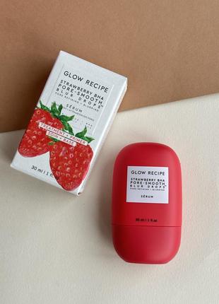 Серум для звуження пор glow recipe strawberry bha pore-smooth blur drops1 фото