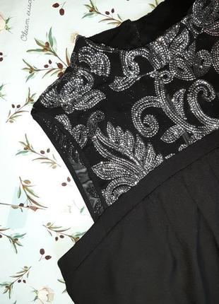 🎁1+1=3 нарядная черная блестящая блуза в пайетках vero moda, размер 48 - 503 фото
