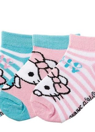Комплект шкарпеток на дівчинку hello kitty на 4-6 років