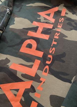 Худи alpha industries print camo big logo2 фото