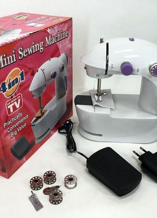 Швейная машинка 4в1 портативная digital fhsm-201, швейная машинка пластик, детская qp-480 швейная машинка4 фото