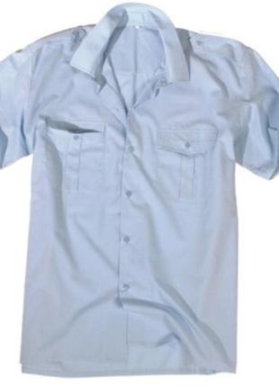 Испания рубашка с коротким рукавом стиль милитари размер по воротнику 42 , пог 58 см***3 фото