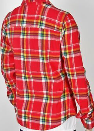 Теплая рубашка клетку рубашка фланеевая рубаха шотландская байевая2 фото