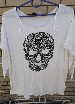 Футболка женская, вискоза, размер 12/14.