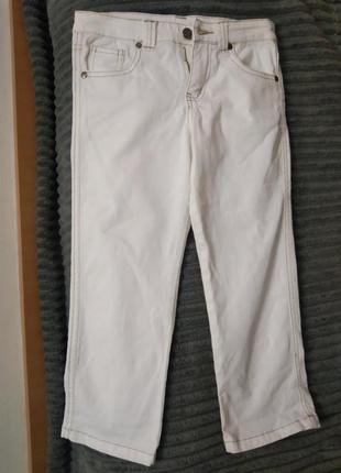 Подростковые капри джинсовки белые бриджи джинс2 фото