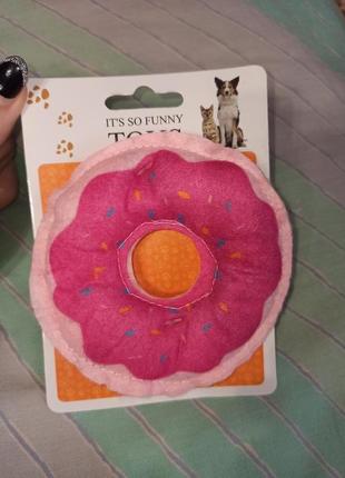 Іграшка для тварин собак та котів пончик