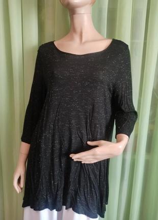 Платье, туника трикотажная черная