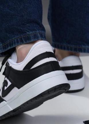 Мужские кроссовки брендовые на массивной подошве чёрно белые.2 фото