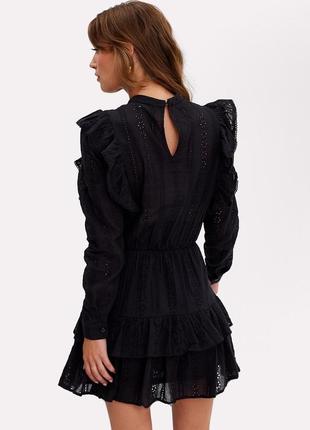 Платье платье из прошвы черное loavies3 фото