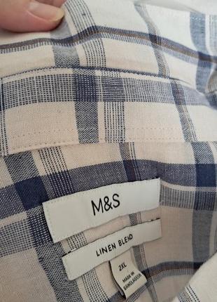 Рубашка лен marks &amp;spenser 2xl8 фото