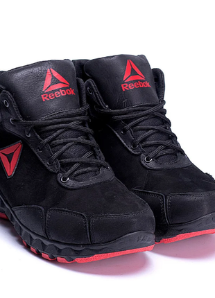 Чоловічі зимові шкіряні черевики reebok crossfit r-03 черн.w4 фото