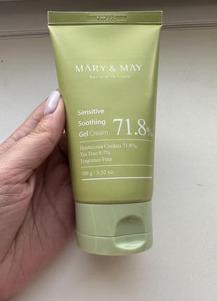 Mary&may sensitive soothing gel blemish cream – гель-крем для жирної і проблемної шкіри 100 г (туба)