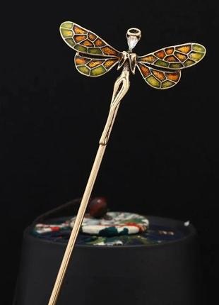 Неймовірна китайська паличка для волосся фея метелик2 фото