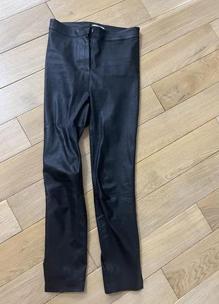 Штаны леггинсы кожаные topshop