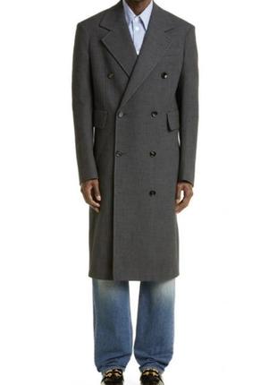 Пальто на осень винтаж двубортное стиль balenciaga bottega veneta ysl