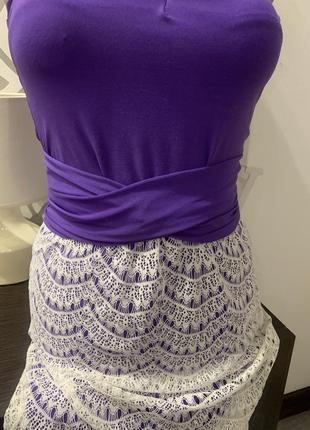 Плаття облегающее літнє фіолетове 💜 42-44 розмір4 фото