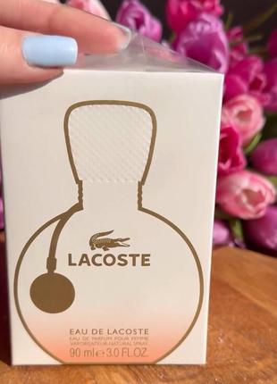 Парфюмовая вода для женщин lacoste eau de lacoste pour femme (лакост эу де лакост пурпур фемме)2 фото