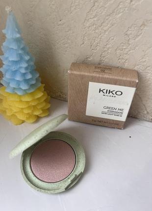 Тени для век kiko green me eyeshadow 02 satin light rose1 фото