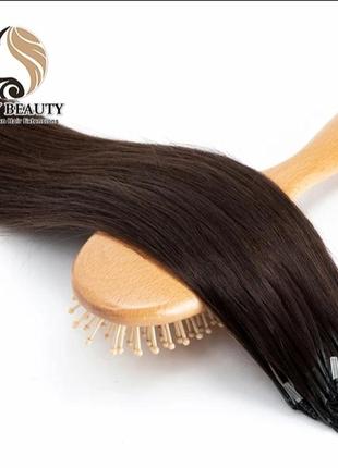 Нарощування волосся з мікронамистин 8d, нано бусины ,наращивания,  натуральные человеческие волосы