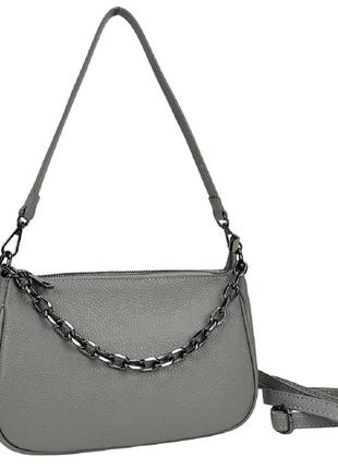 Елегантна шкіряна сумочка з ланцюжком firenze italy f-it-9833g