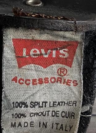 Пояс вінтажний ремінь levi's levis шкіряний із натуральної шкіри4 фото