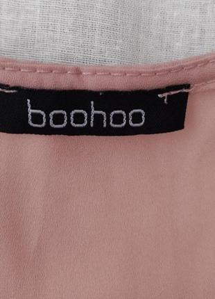 Блуза шовкова з оборкою  boohoo роз. 523 фото