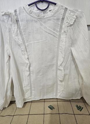Блуза белая gemo4 фото