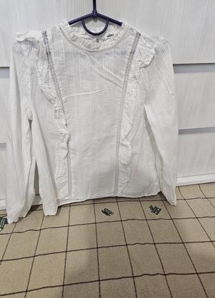 Блуза белая gemo5 фото