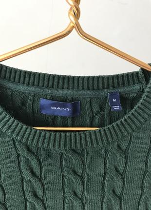 Шикарний светр gant зеленого кольору, розмір m4 фото